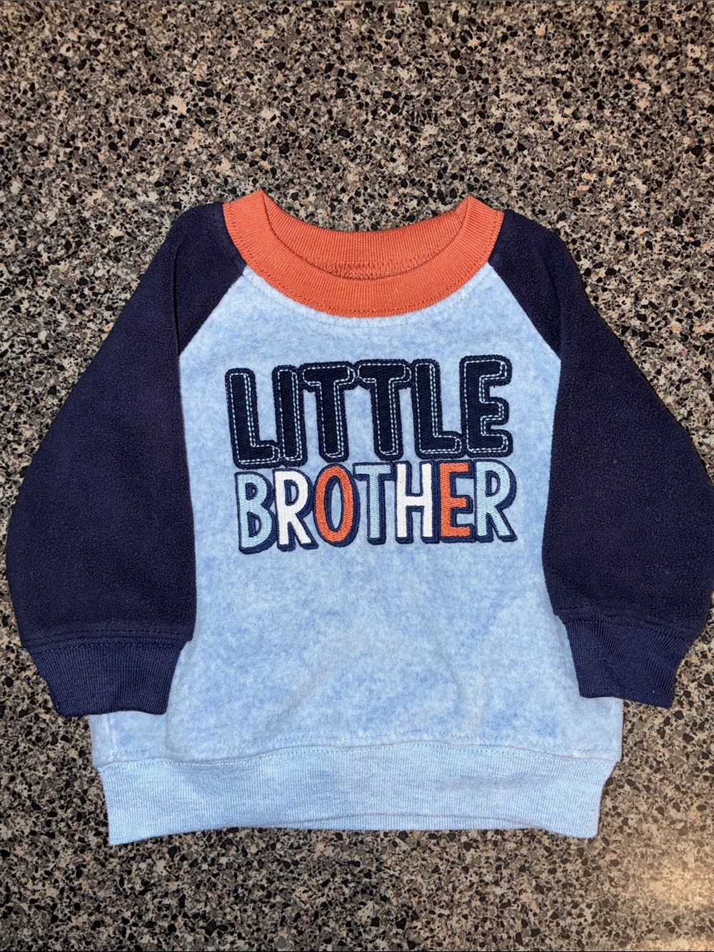 Little Brother Raglan Sweatshirt - Blue & Navy